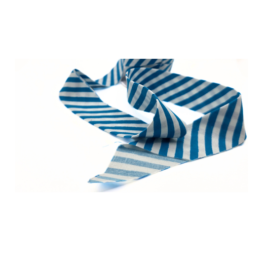 Blue & White Stripe — 2.5" Bias Quilt Binding