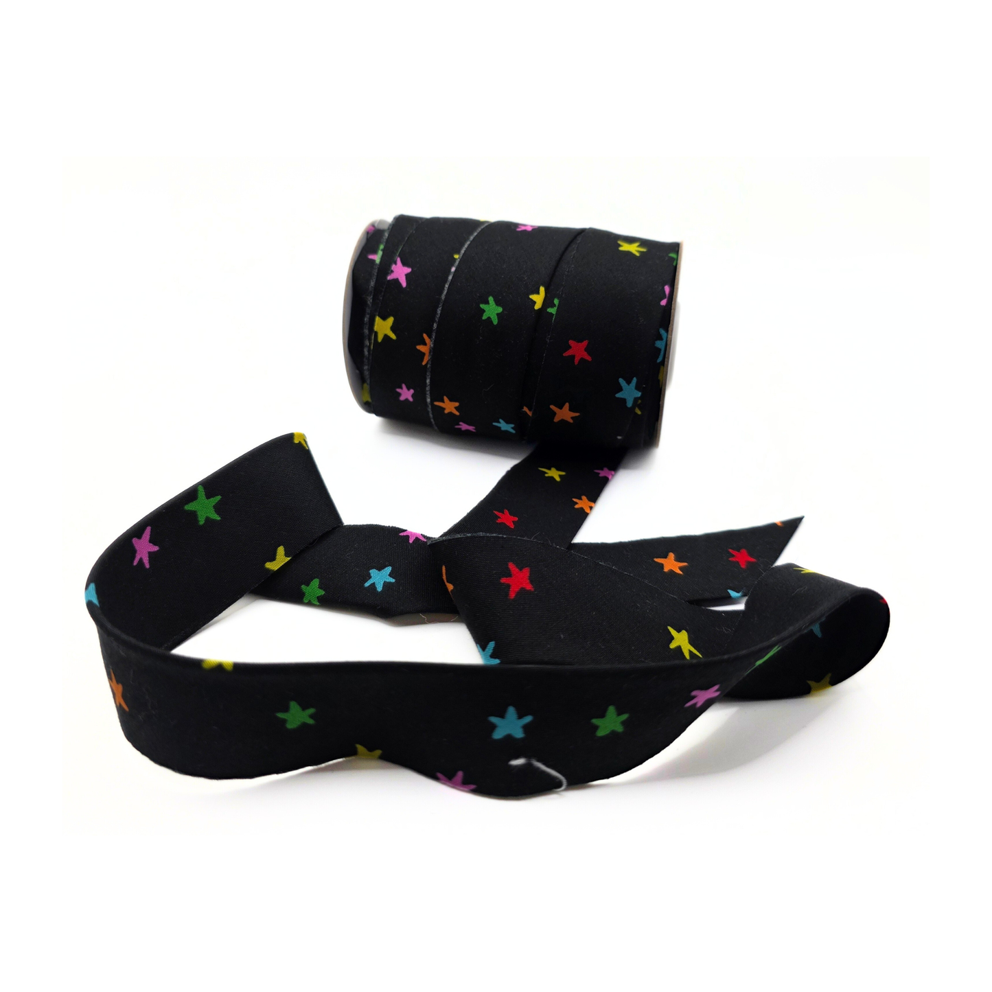 Starry Vivid Rainbow — 2.5" Bias Quilt Binding