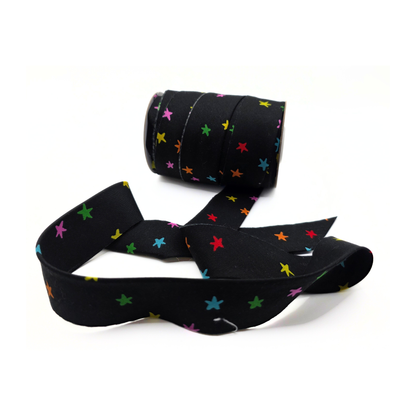 Starry Vivid Rainbow — 2.5" Bias Quilt Binding