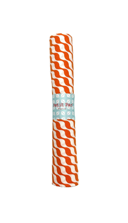 Petit Pan Kifkif Cotton Coupon, Orange (50 x 70cm)