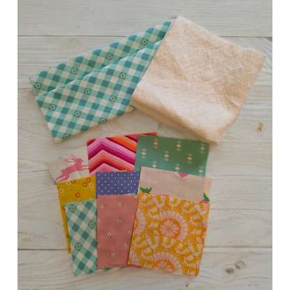 9-Patch Cushion Kit — Modern Curated Fabrics (Beginner Friendly!)