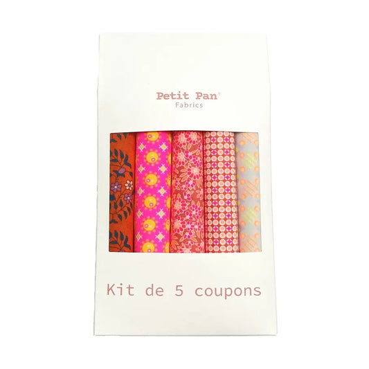 Petit Pan Folksy Cotton Coupon Kit, Unbleached (Set of 5)