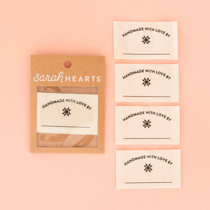 Handmade with Love - Sew-In Labels by Sarah Hearts (4pk)