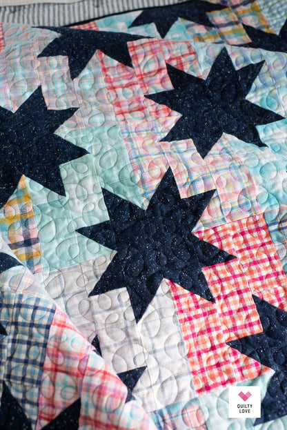 Star Pop Quilt Pattern – by Emily Dennis of Quilty Love