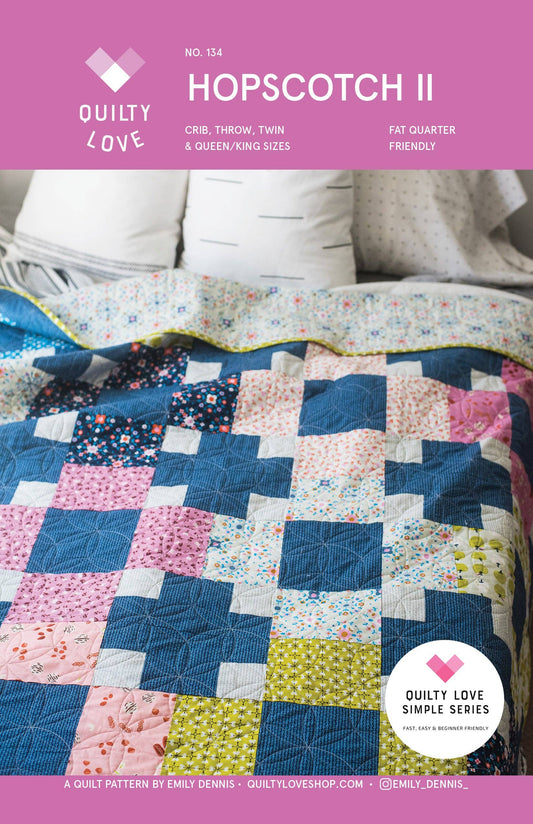 Hopscotch II Quilt Pattern – by Emily Dennis of Quilty Love