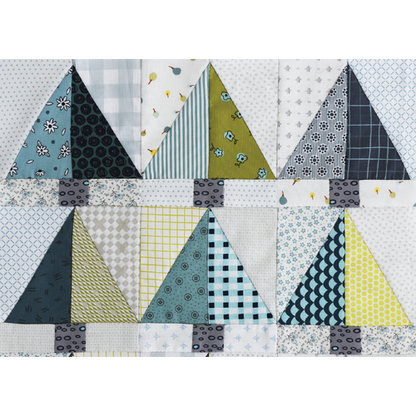 Postcard Project #18 – Half Rectangle Triangles by Jen Kingwell