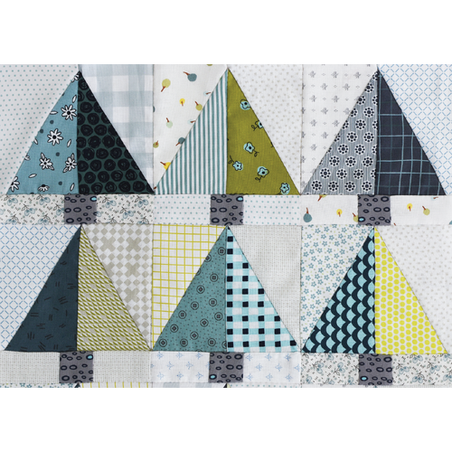 Postcard Project #18 – Half Rectangle Triangles by Jen Kingwell