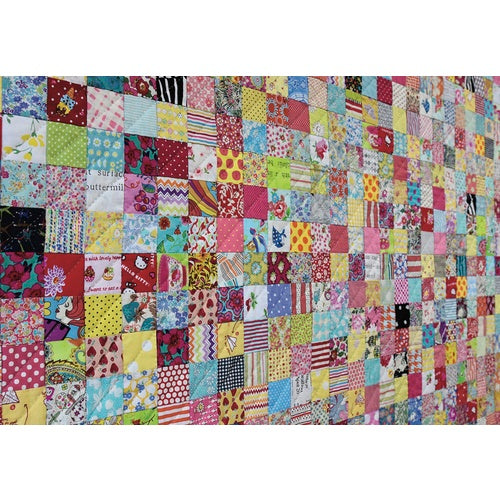 Jen Kingwell Postcard Project #3 – Scrappy Squares pattern card.