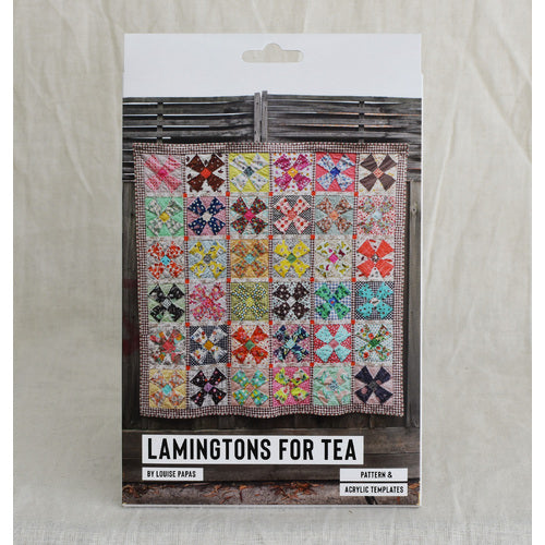 Lamingtons for Tea Pattern with Acrylic Templates by Louise Papas