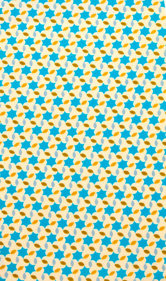 Petit Pan Moussem Cotton Coupon, Blue (50 x 70cm)