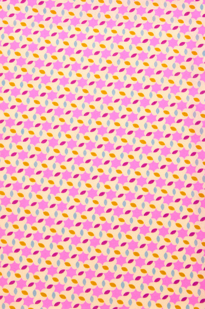 Petit Pan Moussem Cotton Coupon, Pink (50 x 70cm)