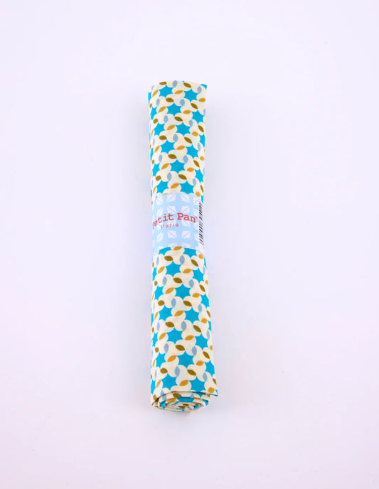 Petit Pan Moussem Cotton Coupon, Blue (50 x 70cm)