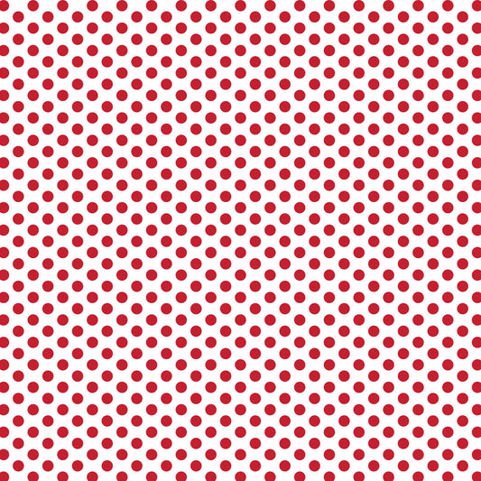 Devonstone Fundamentals Polked blender in Red Delicious (DV2843) fabric swatch