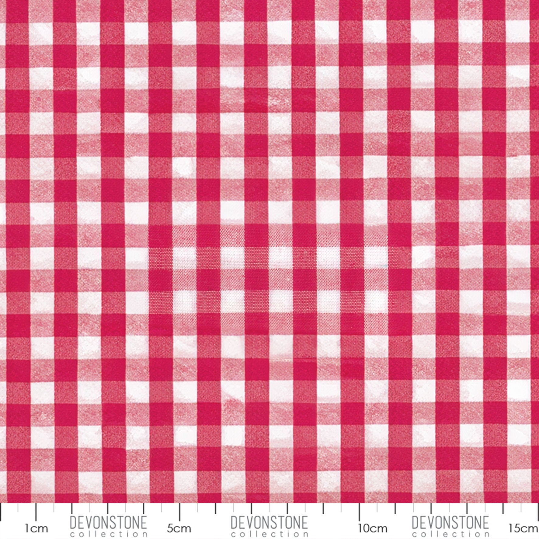 Devonstone Collection 1/4 inch woven gingham in Hot Pink (DV2901) fabric swatch