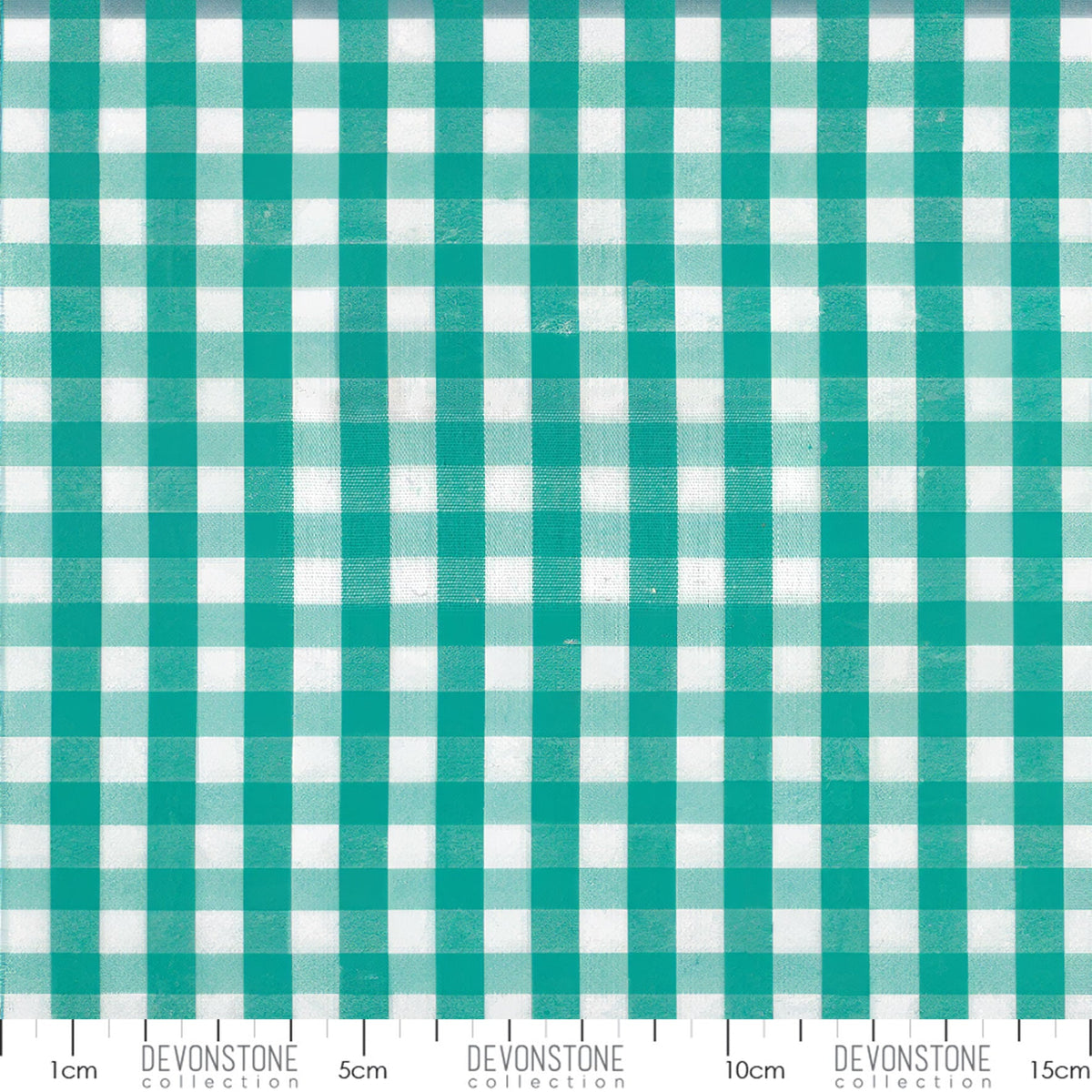 Devonstone Collection 1/4 inch woven gingham in Teal (DV2904) fabric swatch