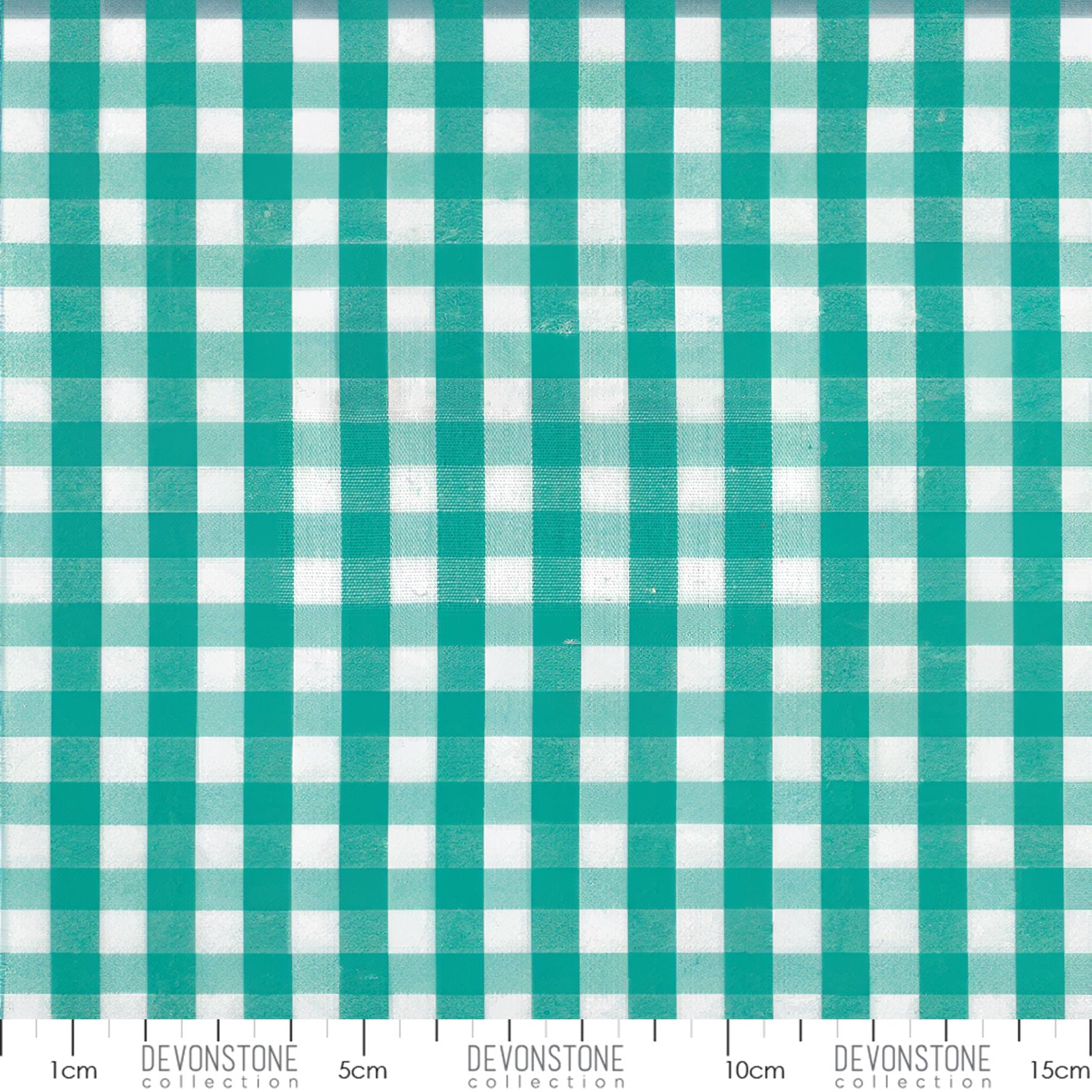 Devonstone Collection 1/4 inch woven gingham in Teal (DV2904) fabric swatch