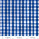 Devonstone Collection woven gingham in blue, quarter inch check cotton