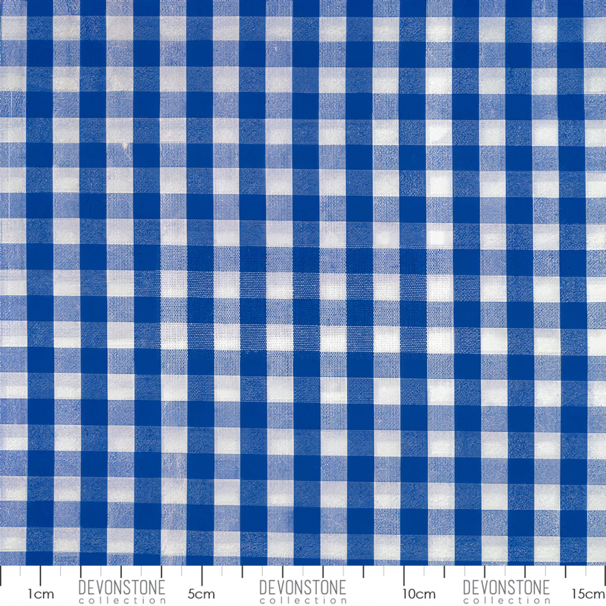 Devonstone Collection woven gingham in blue, quarter inch check cotton