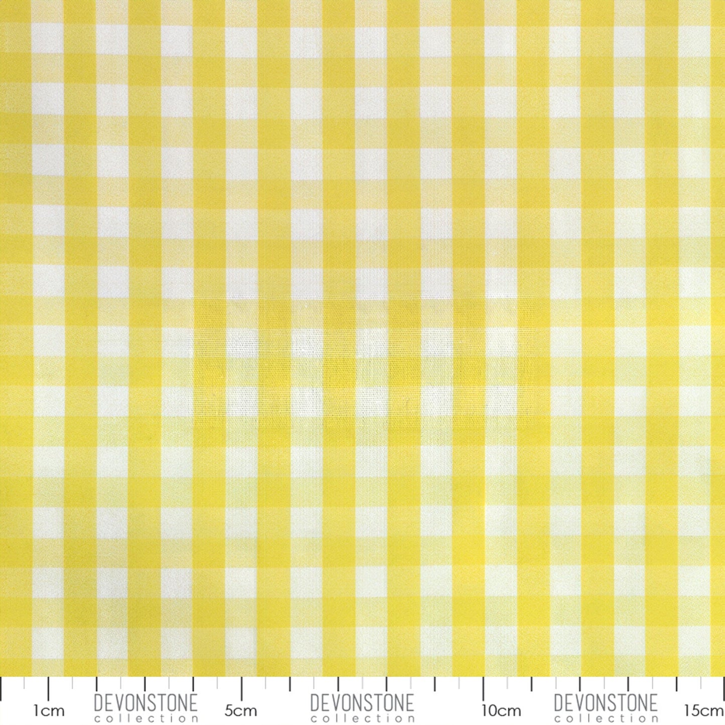 Devonstone Collection 1/4 inch woven gingham in Yellow (DV2907) fabric swatch