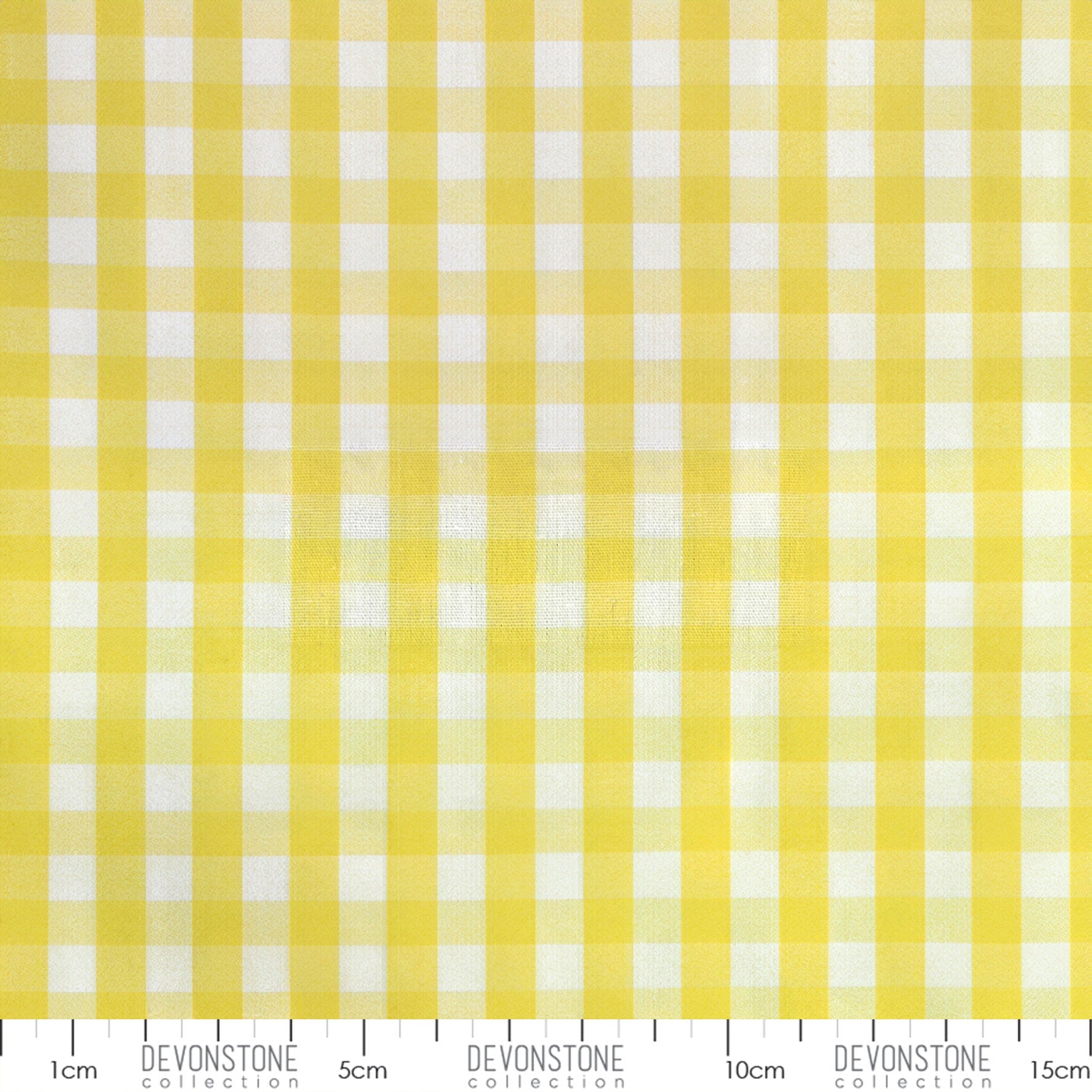 Devonstone Collection 1/4 inch woven gingham in Yellow (DV2907) fabric swatch