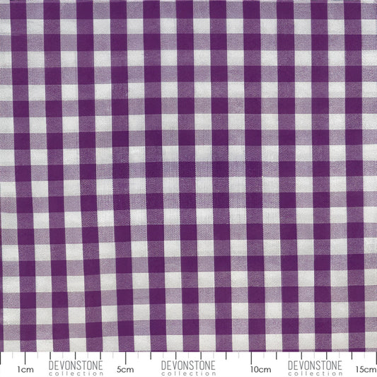 Devonstone Collection 1/4 inch woven gingham in Purple (DV2914) fabric swatch