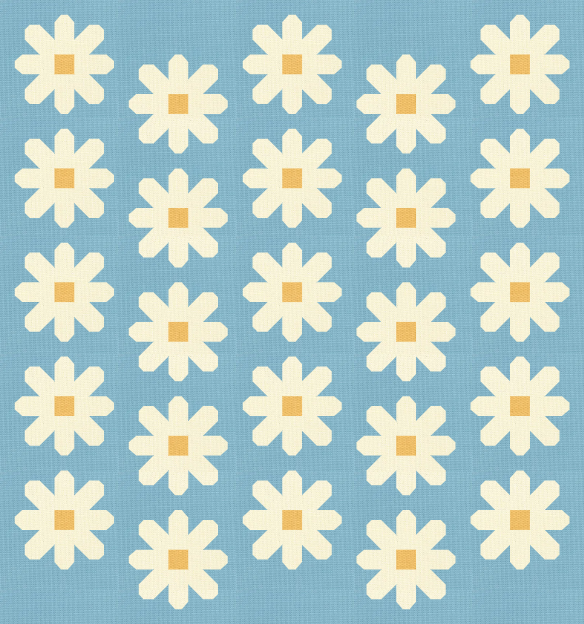 Fresh as a Daisy Quilt Kit – Pen + Paper Designs – Devonstone Solids_ Two Colourways