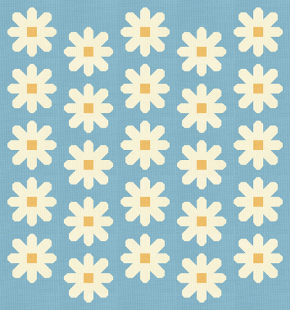 Fresh as a Daisy Quilt Kit – Pen + Paper Designs – Devonstone Solids_ Two Colourways