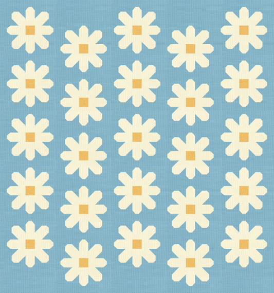 Fresh as a Daisy Quilt Kit – Pen + Paper Designs – Devonstone Solids_ Two Colourways
