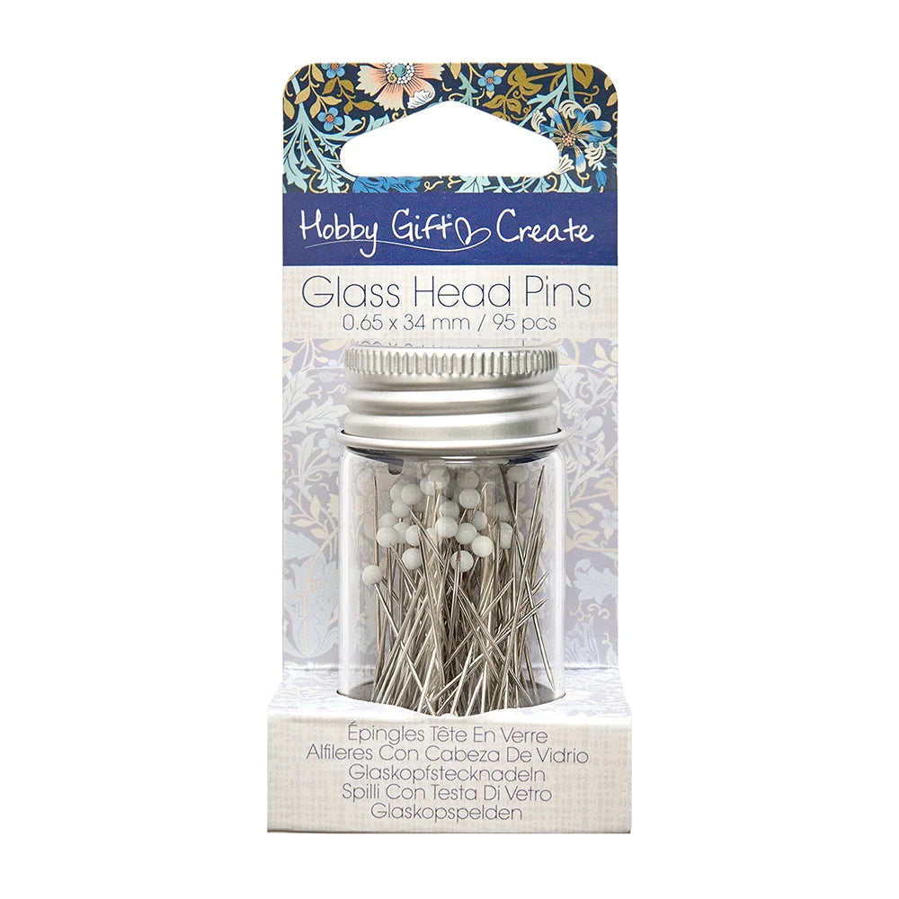 Glasshead pins