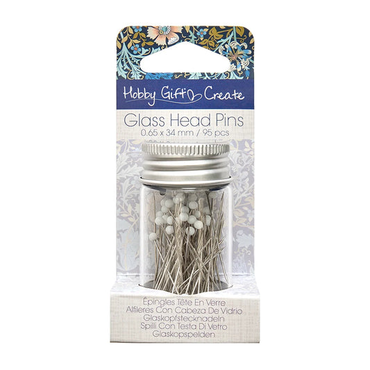 Glasshead pins