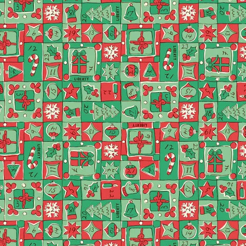 Liberty Festive Magic Jolly Countdown C fabric
