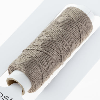 Cosmo Hidamari sashiko thread cone in Pale Taupe – view 3