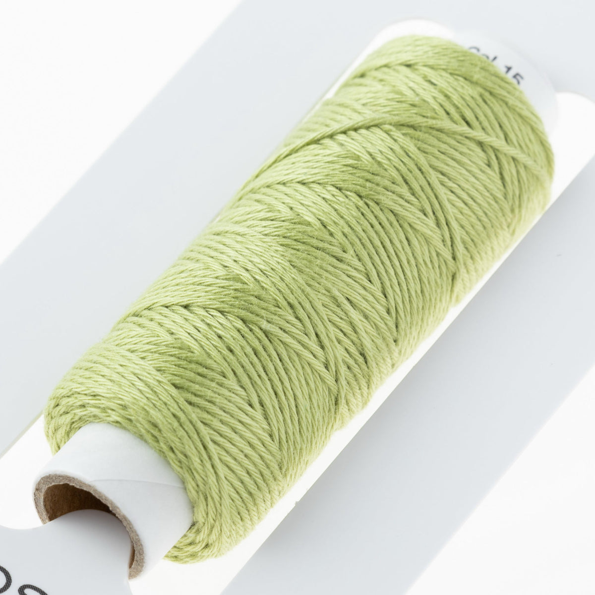 Cosmo Hidamari sashiko thread cone in Green Tea – view 3