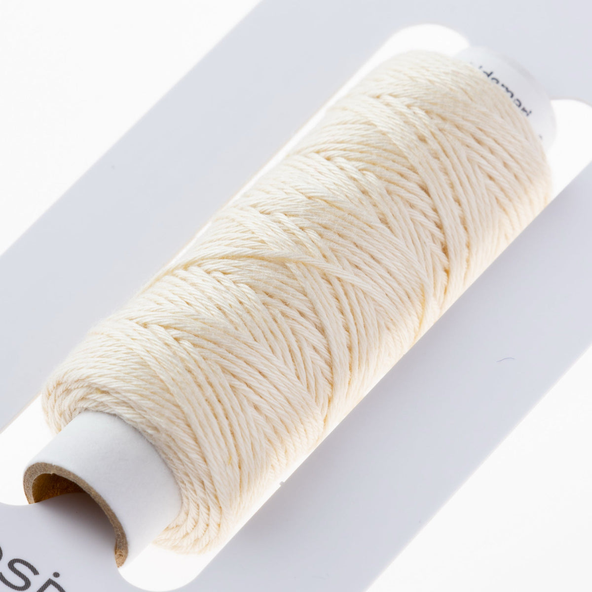 Cosmo Hidamari sashiko thread cone in Pearl White – view 3