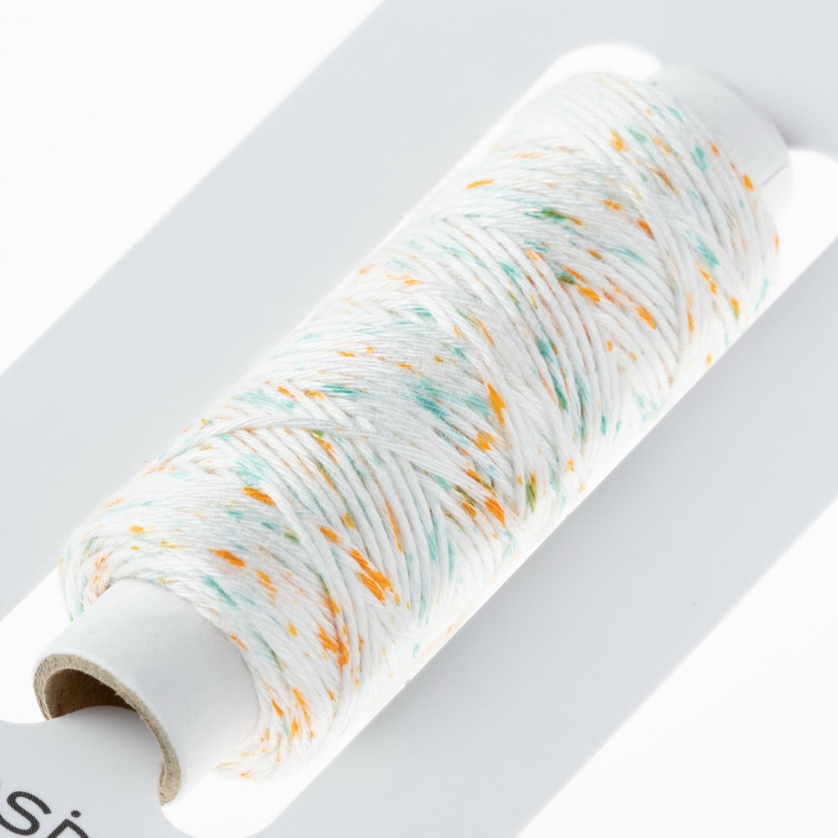 Cosmo Hidamari sashiko thread cone in Shaved Ice Orange Blue – view 3