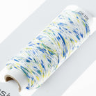 Cosmo Hidamari sashiko thread cone in Shaved Ice Blue Yellow – view 3