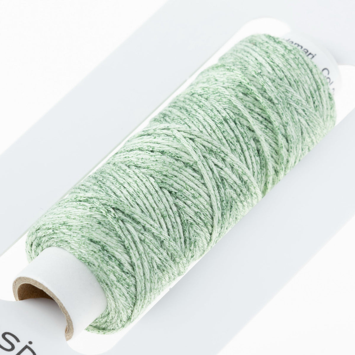Cosmo Hidamari sashiko thread cone in Mojito Green – view 3