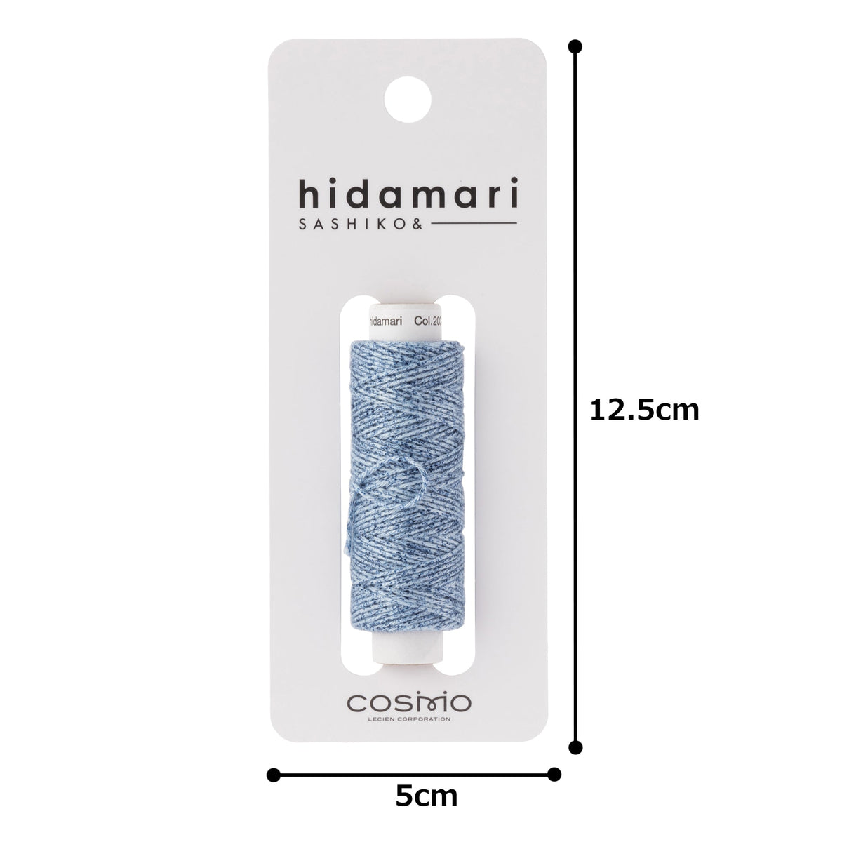 Cosmo Hidamari sashiko thread cone in Denim Blue – view 4
