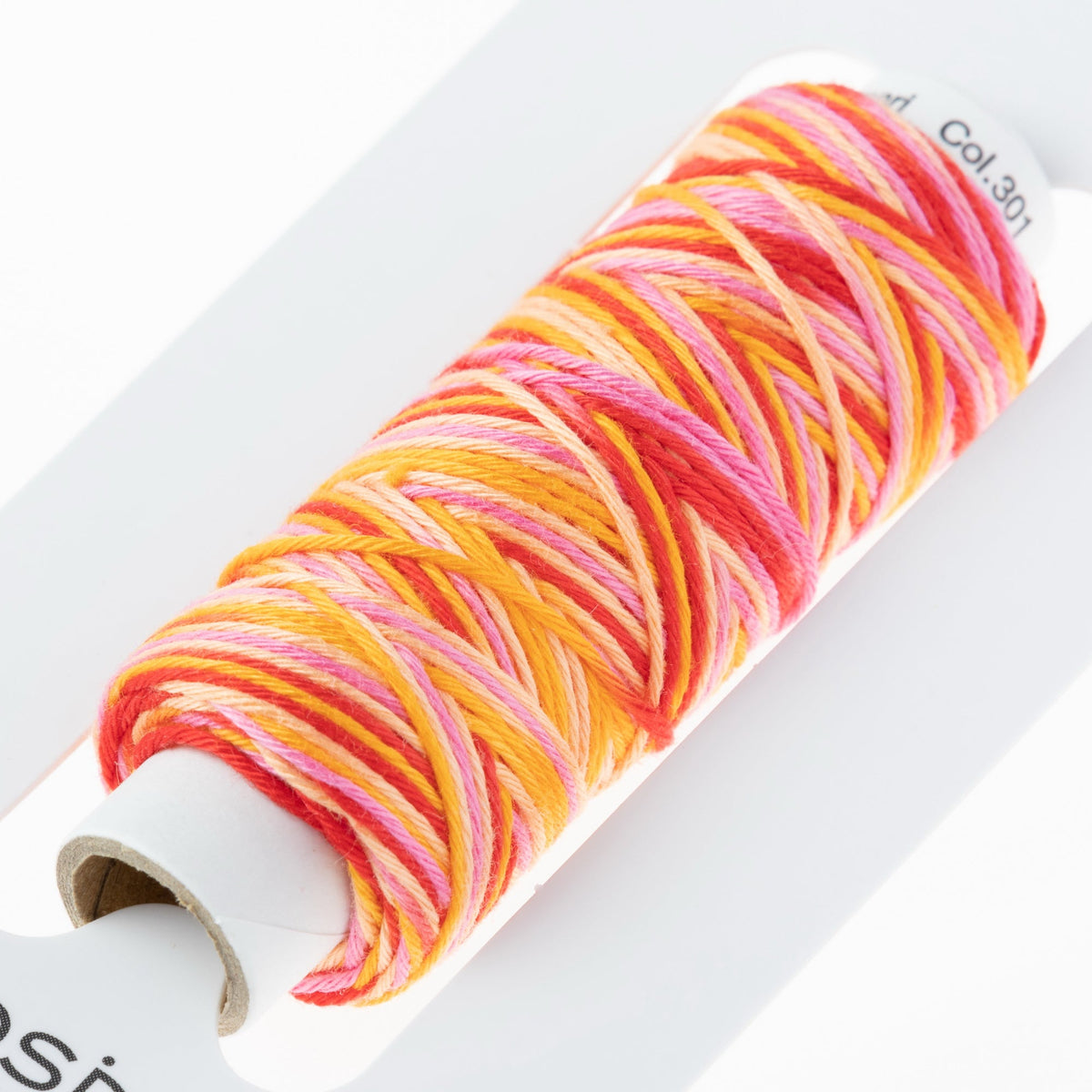 Cosmo Hidamari sashiko thread cone in Tequila Sunrise – view 3