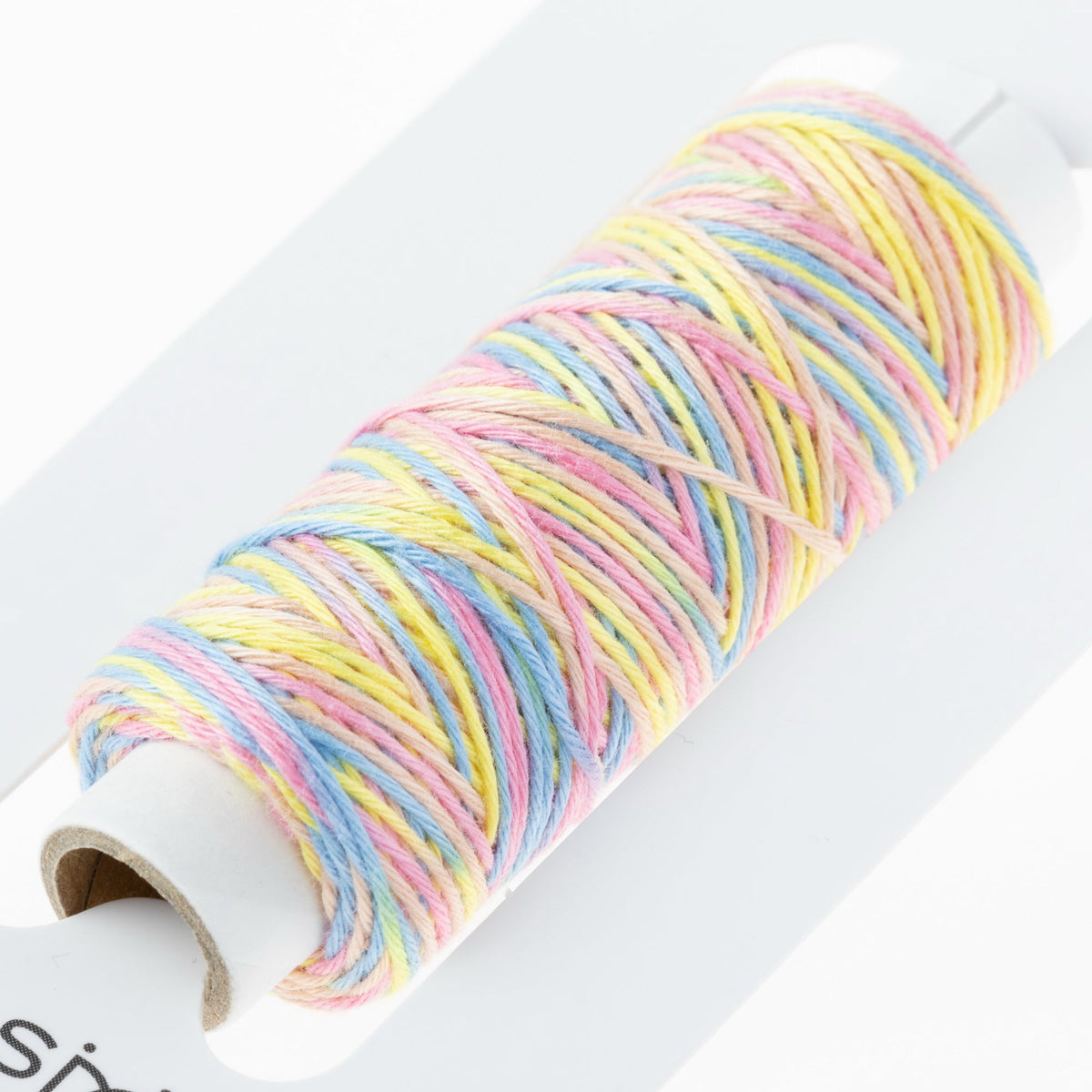 Cosmo Hidamari sashiko thread cone in Rainbow Sorbet – view 3