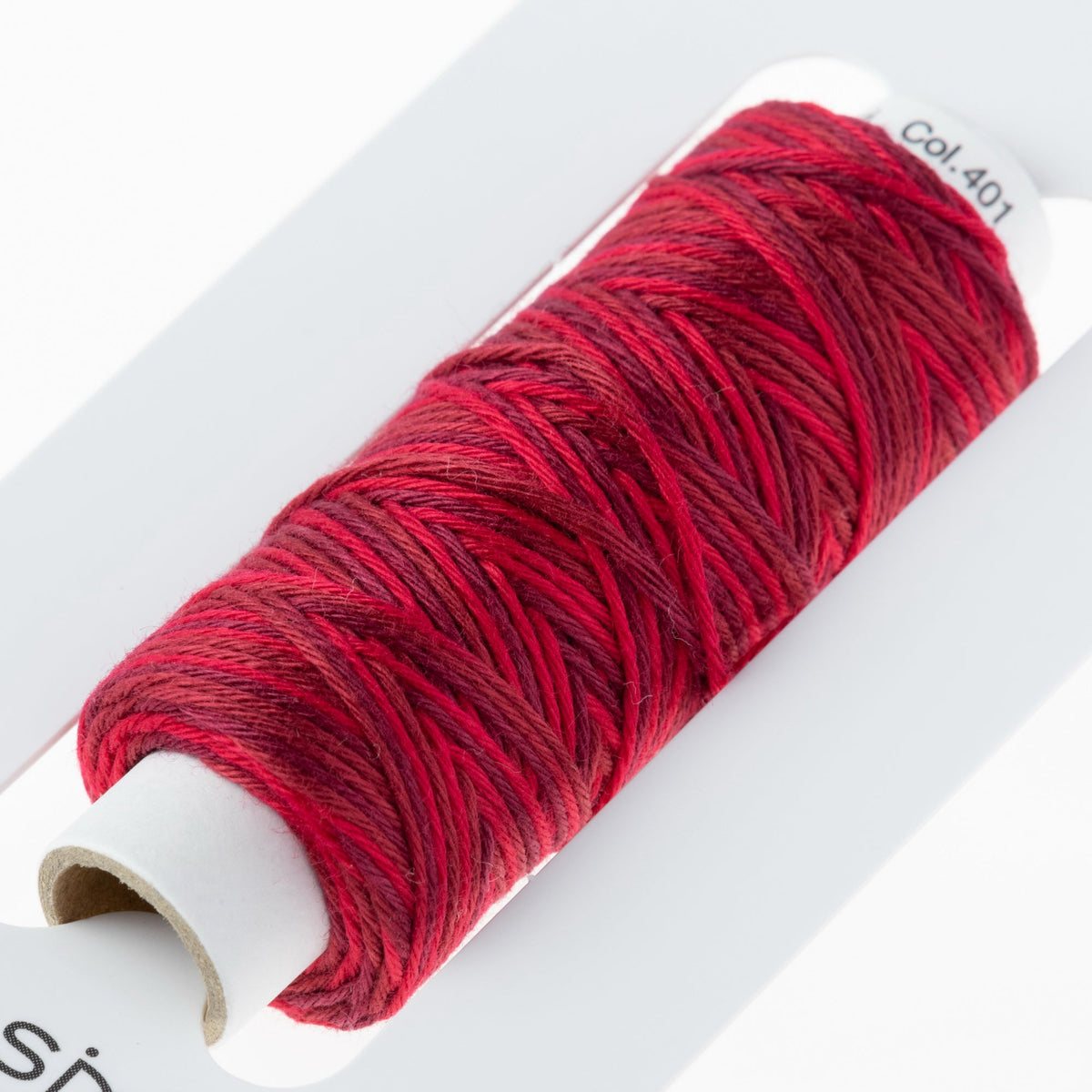 Cosmo Hidamari sashiko thread cone in Cranberry Red – view 3