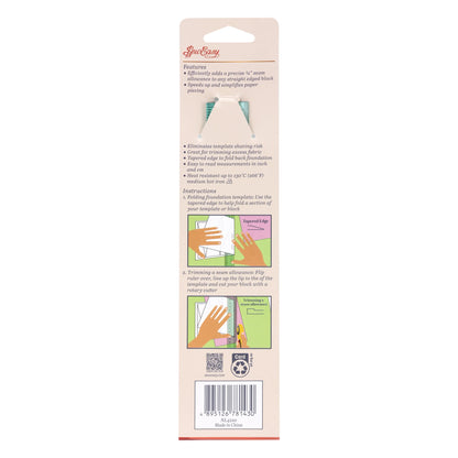 Sew Easy Quarter Quilters Ruler 8" x 1"