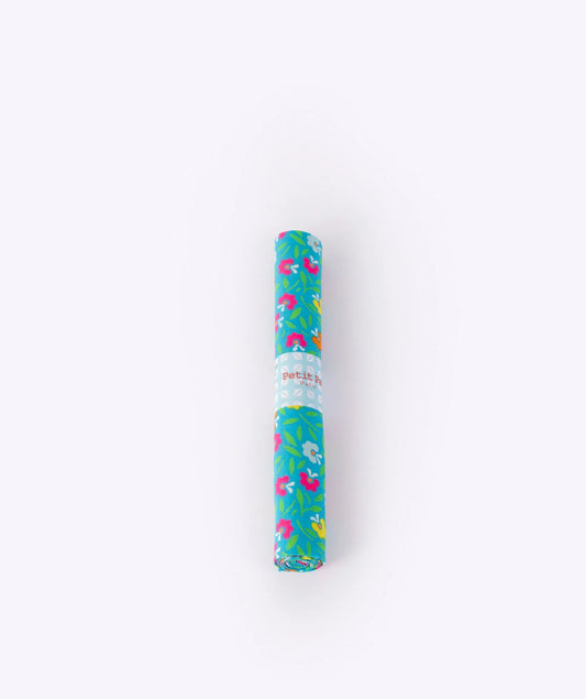 Petit Pan Petunia Cotton Coupon, Cyan (50 x 70cm)