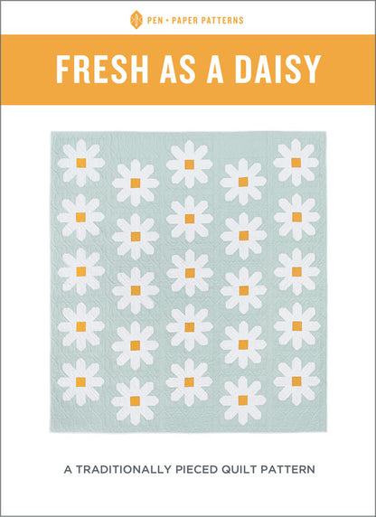 Fresh as a Daisy Quilt Kit – Pen + Paper Designs – Devonstone Solids_ Two Colourways