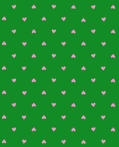 Trinketry – Hearts – Deep Verdant and Neon – Ruby Star Society
