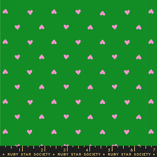 Trinketry – Hearts – Deep Verdant and Neon – Ruby Star Society