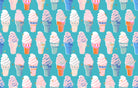 Turquoise fabric with metallic ice cream cones – Best Day Ever by Melody Miller Ruby Star Society