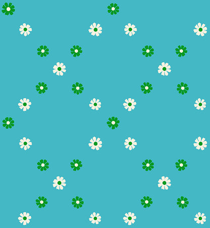 Best Day Ever – Diamond Flowers in Dark Turquoise by Melody Miller (RS0107 16) – Ruby Star Society