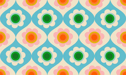 Trinketry – Trinketry Floral – Turquoise – Ruby Star Society