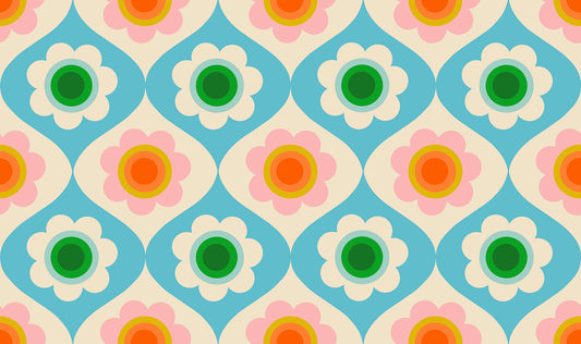 Trinketry – Trinketry Floral – Turquoise – Ruby Star Society